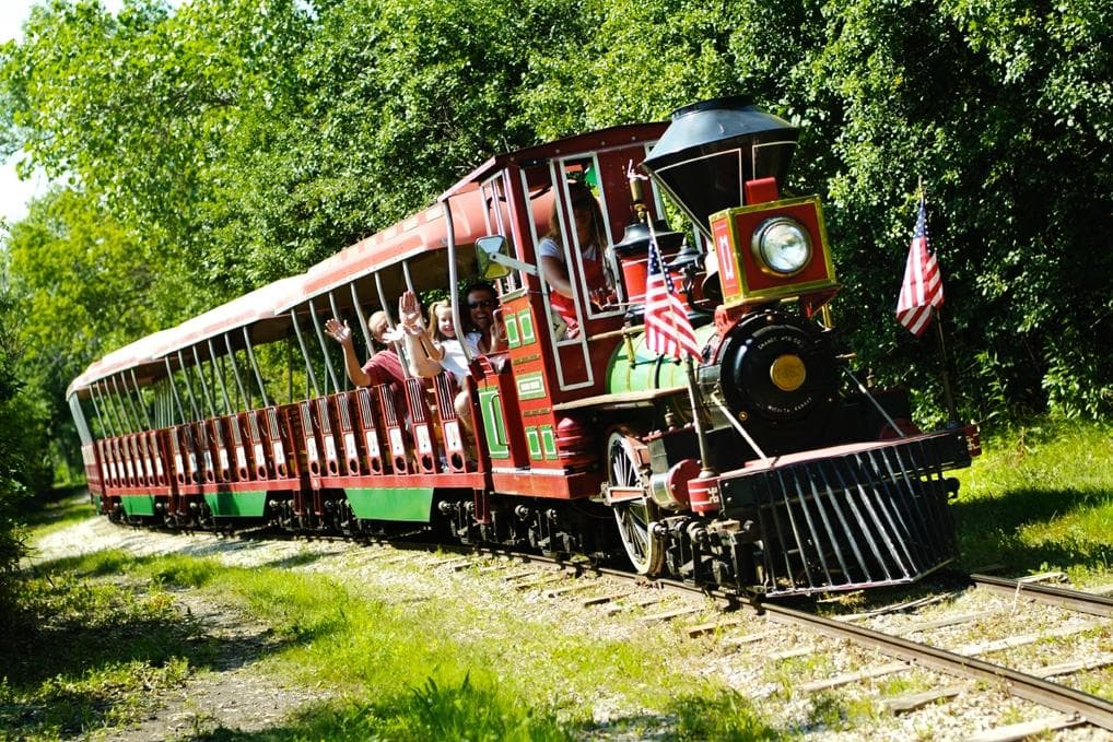 Take a ride on our mini train