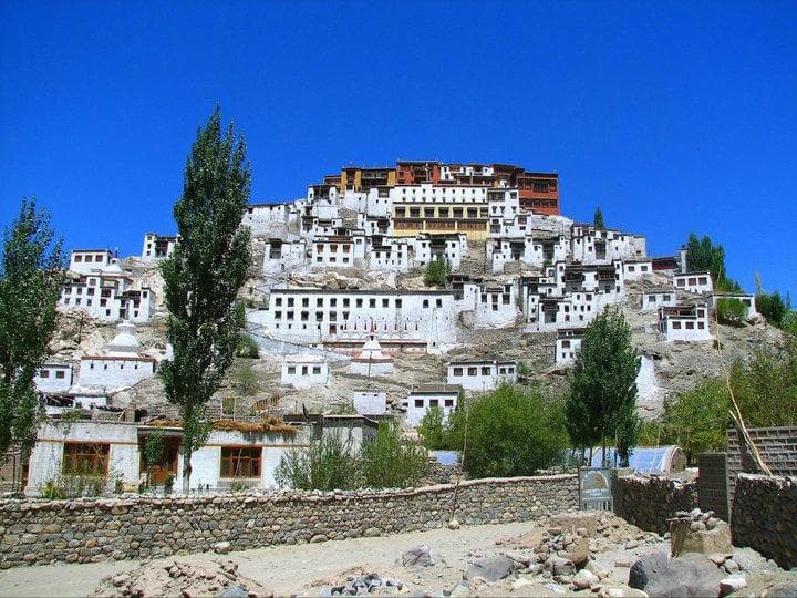 Thiksey monastery.