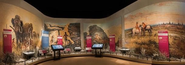 Some of the early Texas exhibits at Frontier Texas!