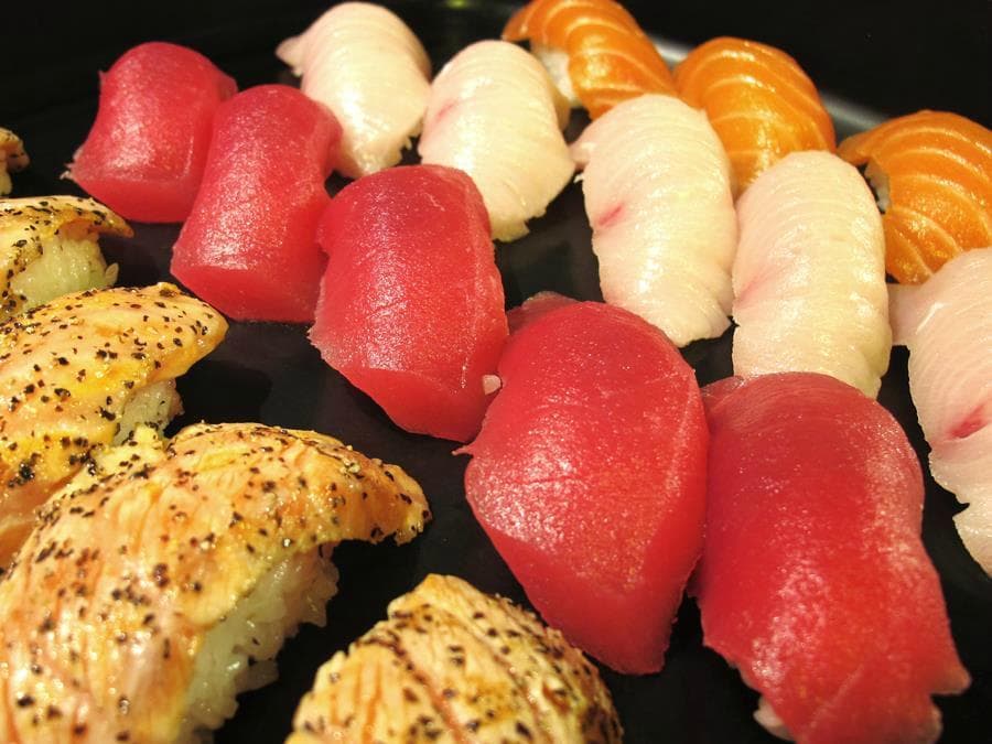 Assorted sushi