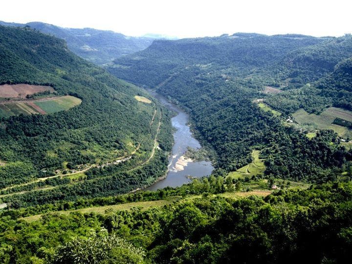 Vista de um dos paradouros