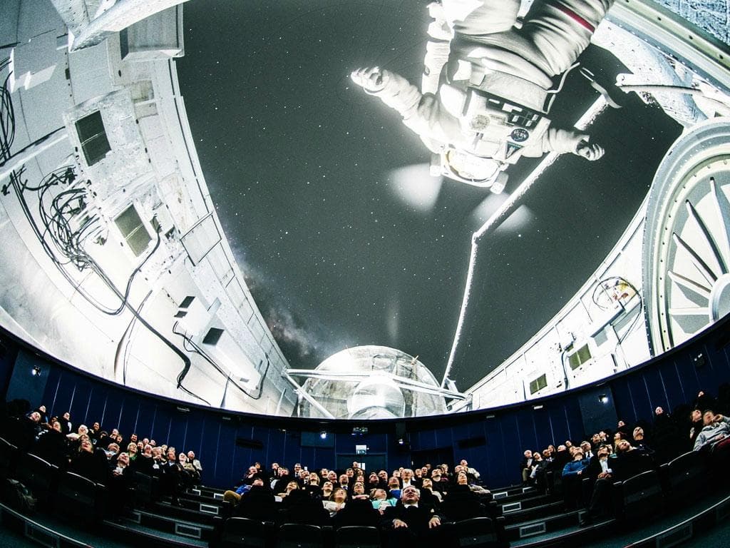 Inside the Planetarium at Winchester Science Centre