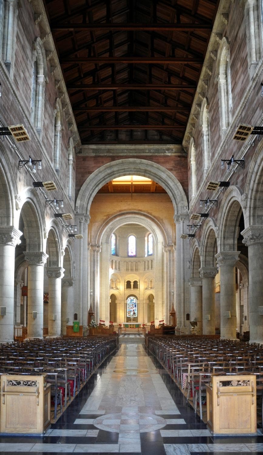 The stunning Nave of St Anne's Cathedral