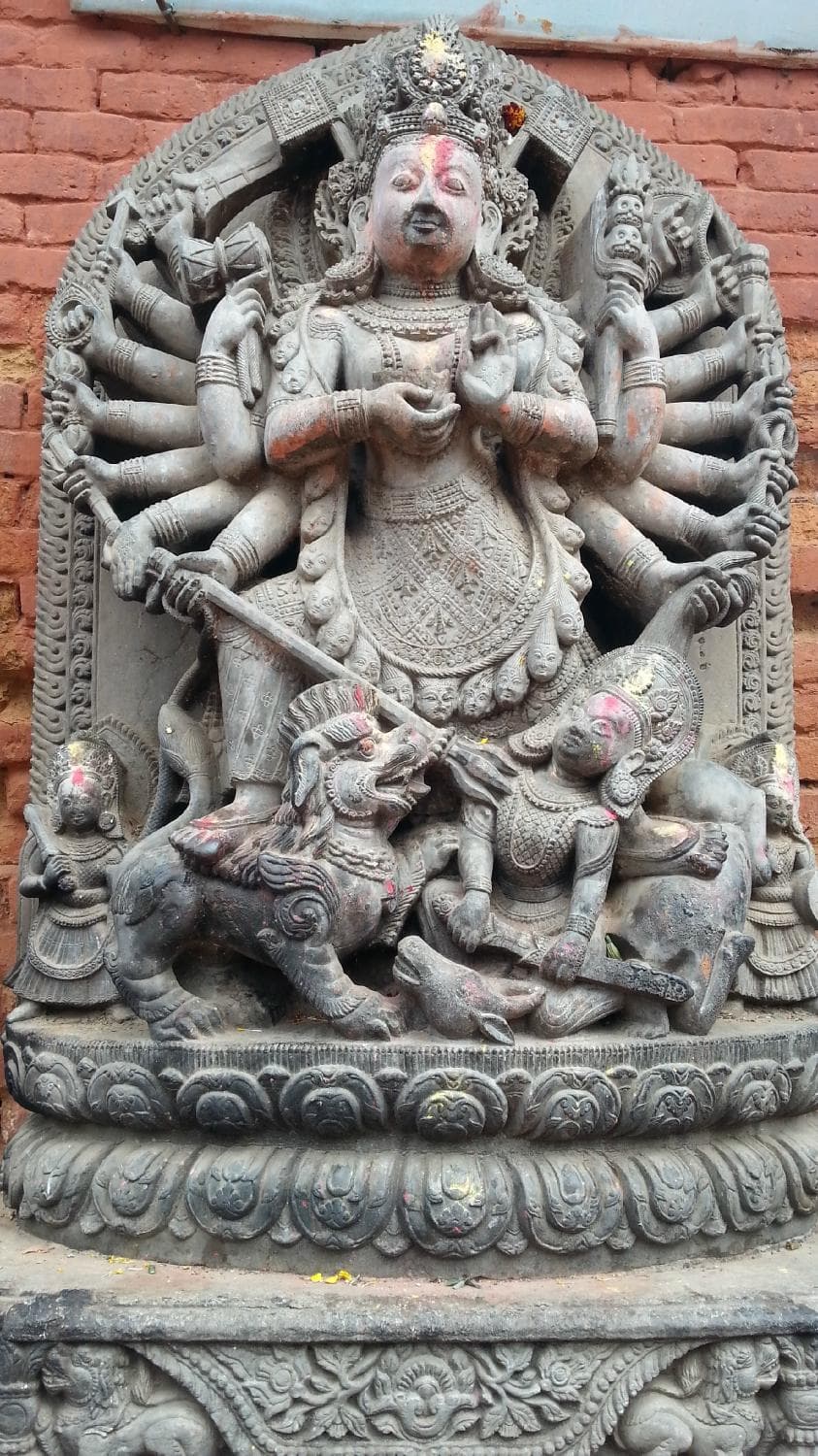 Ugrachandi and Bhairav Statues
