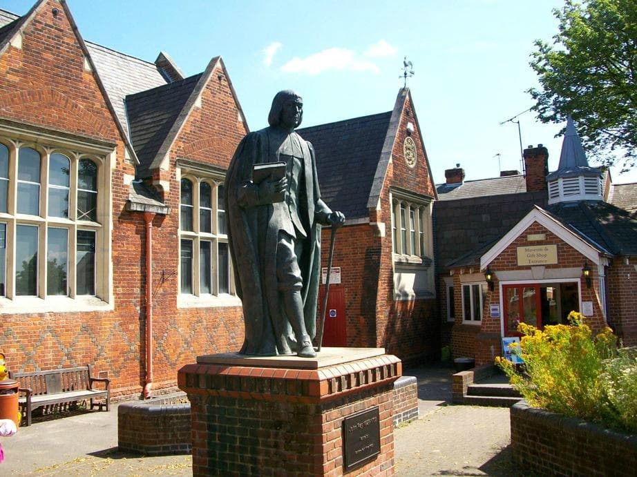 Figure of John Ray outside Braintree Museum
