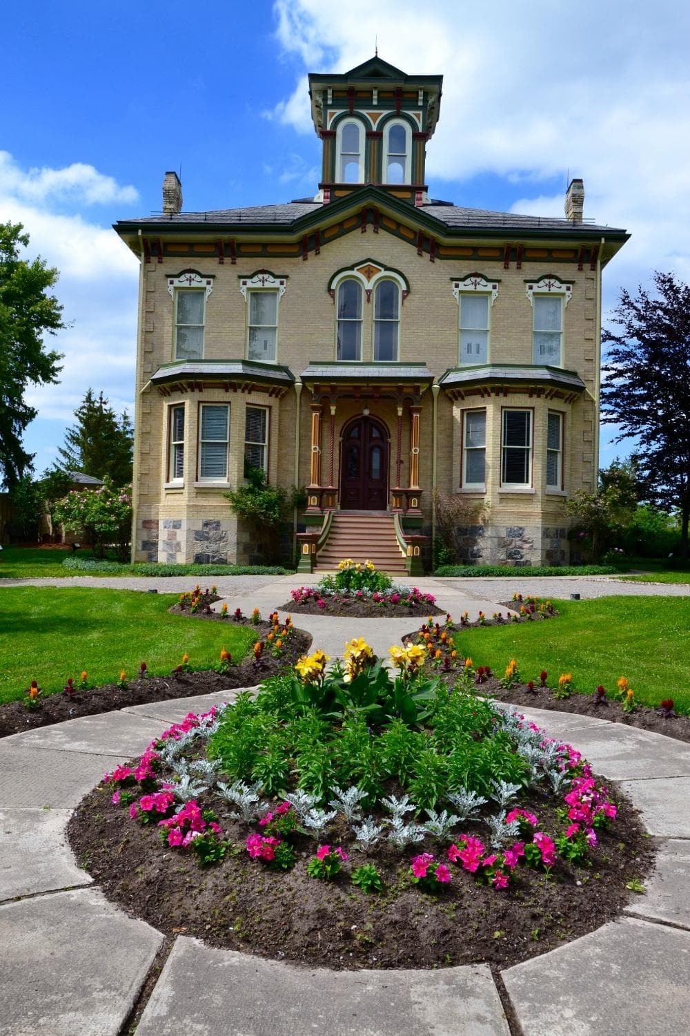 Front facade and gardens