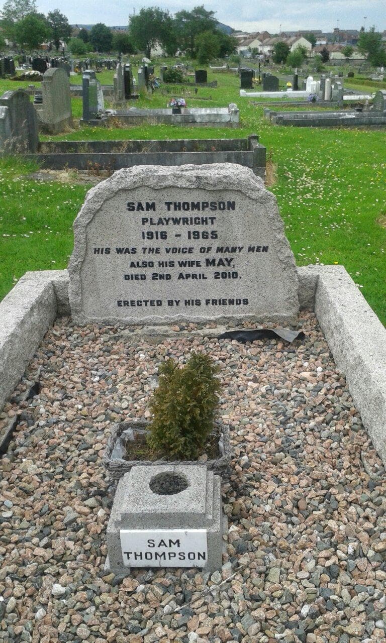 Sam Thompson who penned "Over The Bridge"