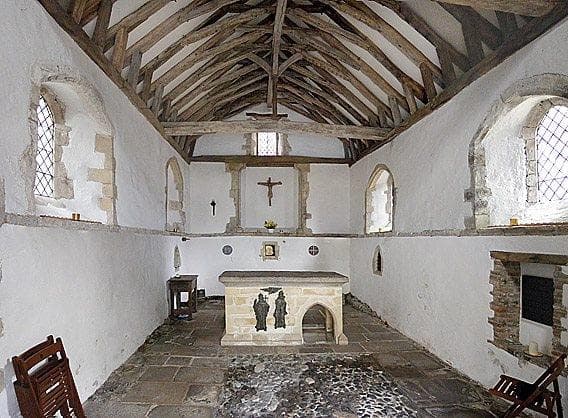 Interior of St Edmund's Chapel, Dover