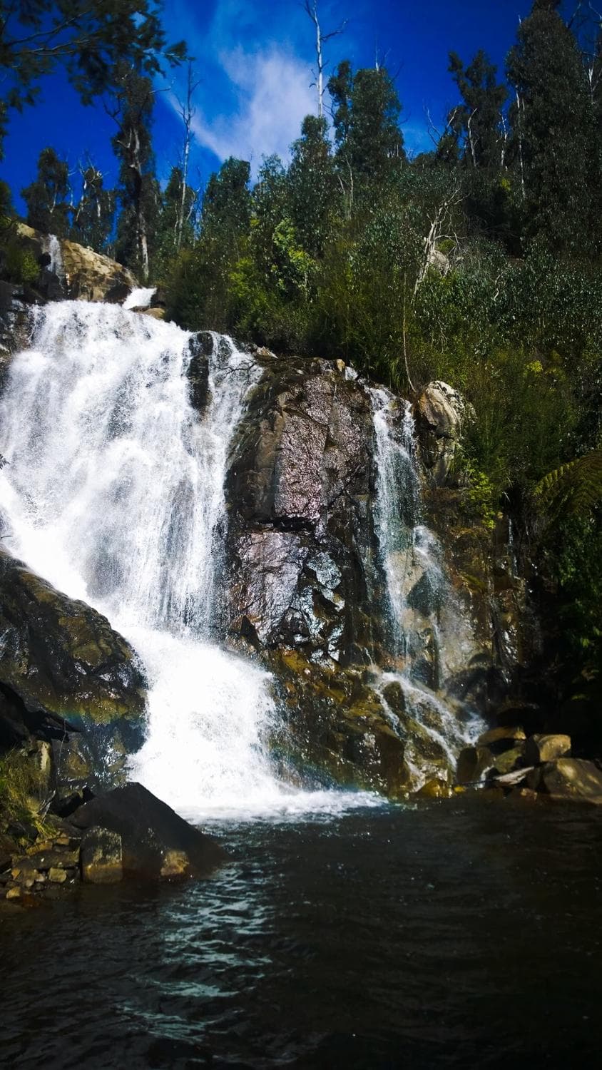 Rainbow in the falls