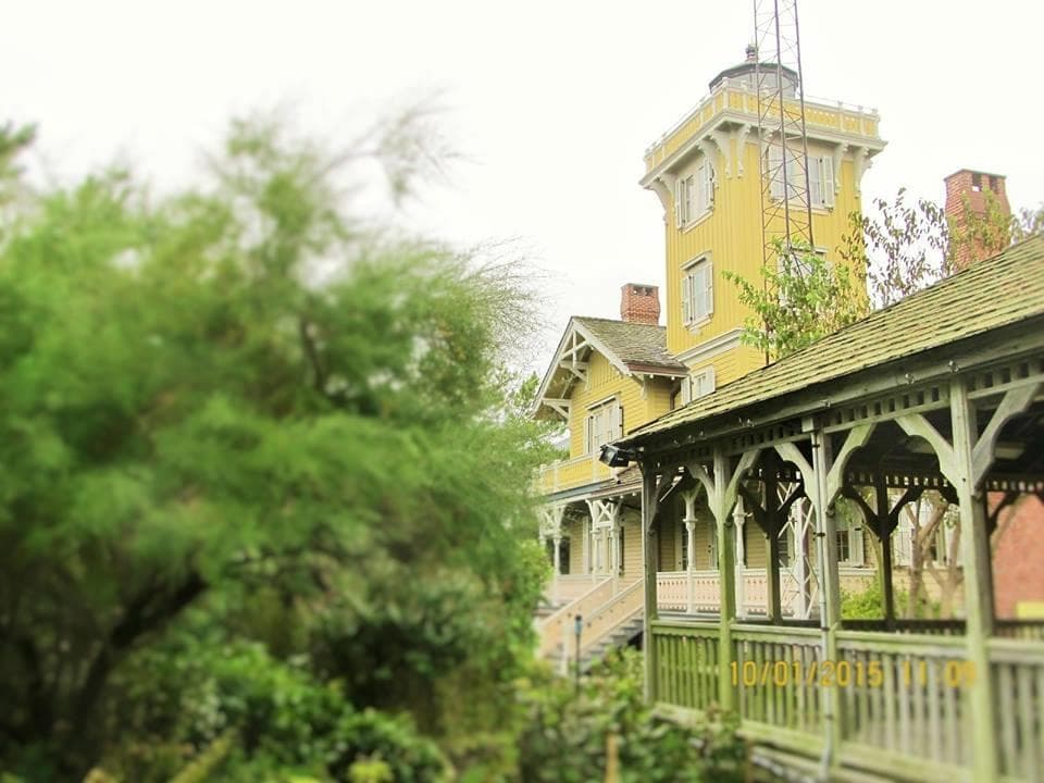 Blurred shot of back of the house