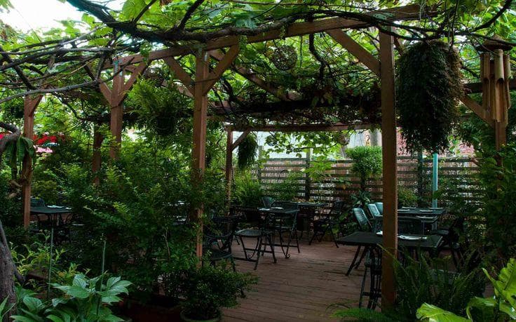 Outdoor dining garden
