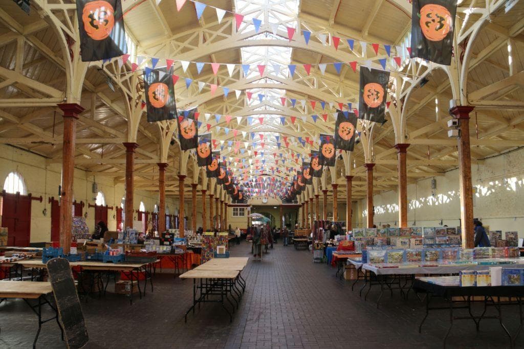 The market after closing time