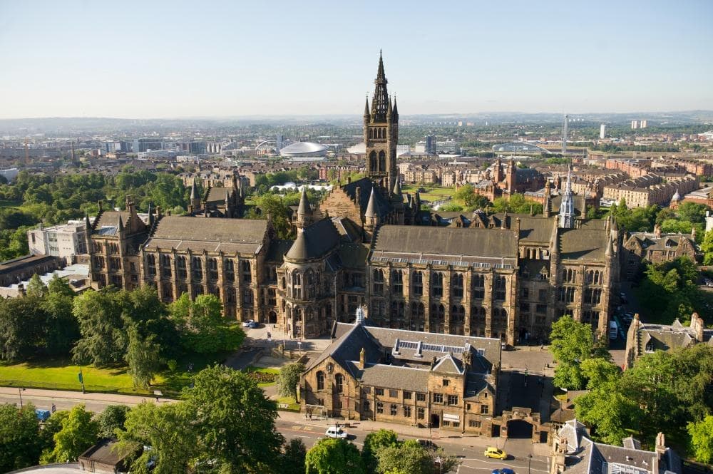 Overview of University of Glasgow's main building