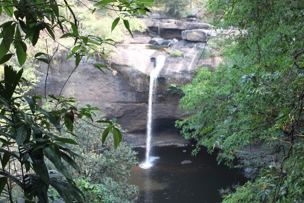 khao yai national park waterfall in the month of feb16,