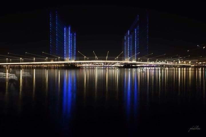 le Pont Chaban Delmas de nuit