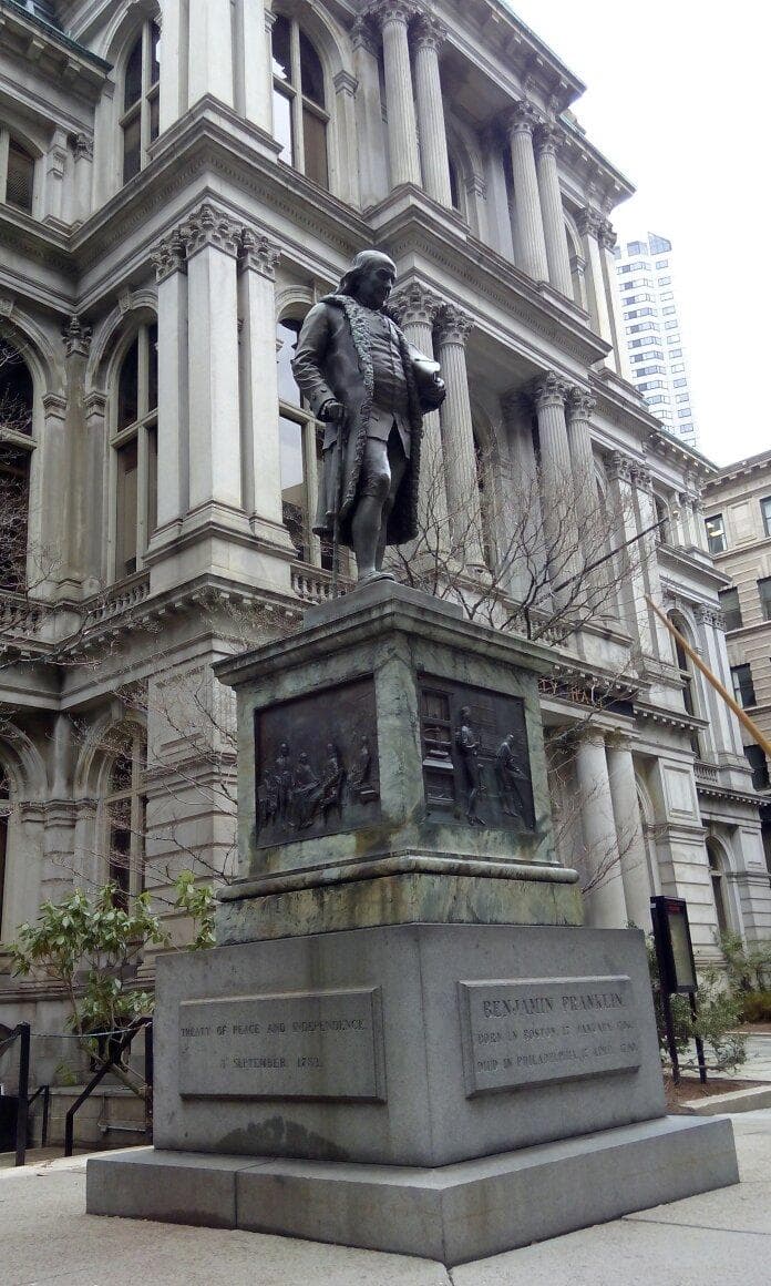 Boston Latin School Site & Benjamin Franklin Statue Boston