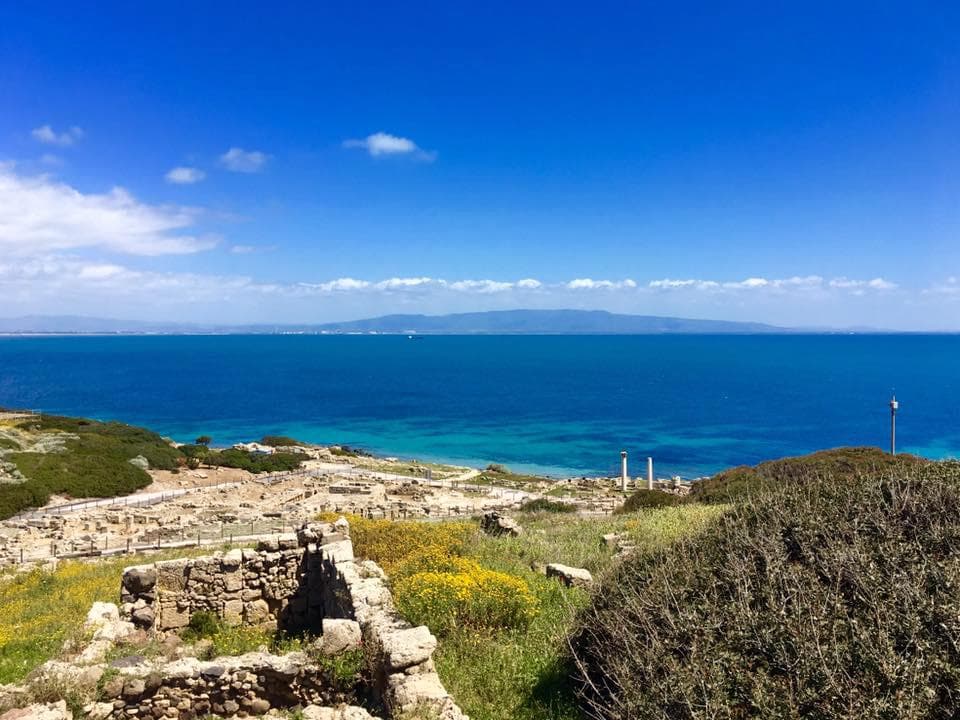 View from Sinis Peninsula, you can walk around in the historical side of the peninsula with a fe