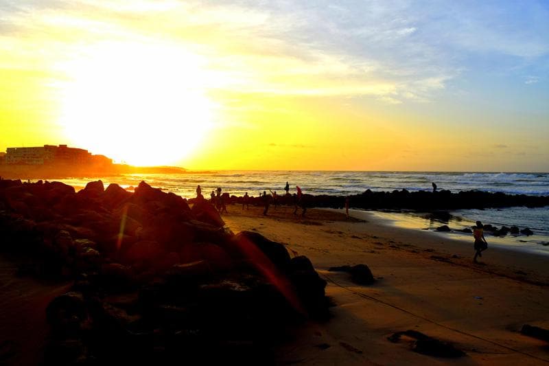 Sunset at Plage du Virage...