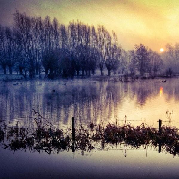 Early Morning Sunrise, Bourgoyen, Gent