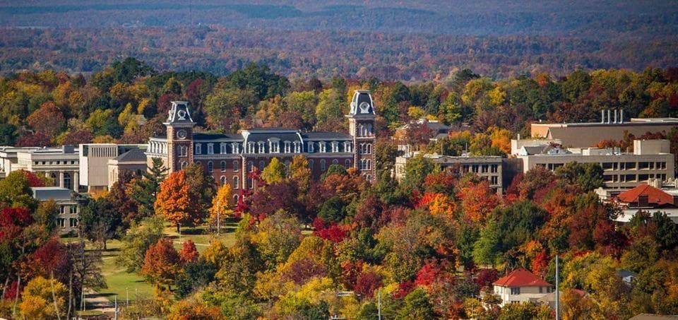 Old Main in Fall. Life is beautiful in the Ozarks