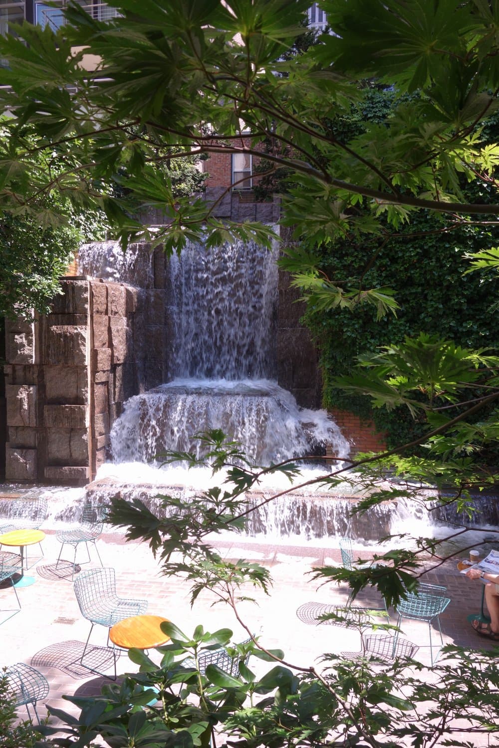 The lovely waterfall.