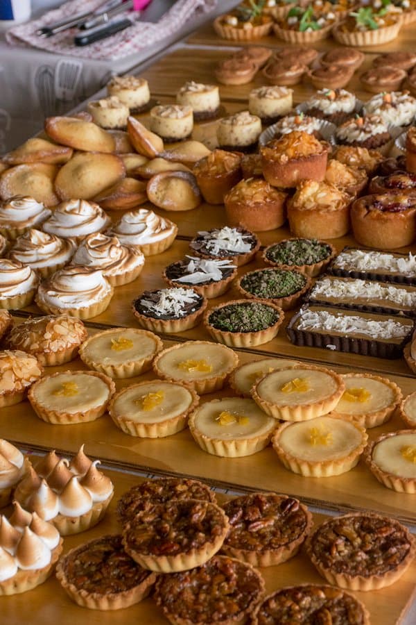 With so much food to choose from. Featured in this photo is Madeleines who specialise in all thi