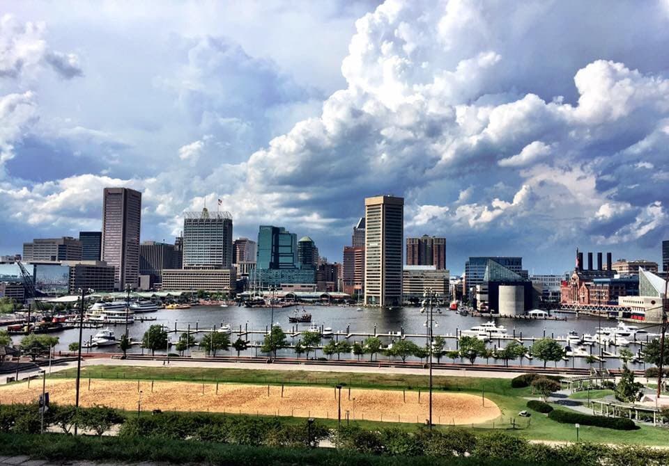 View from the top of the hill