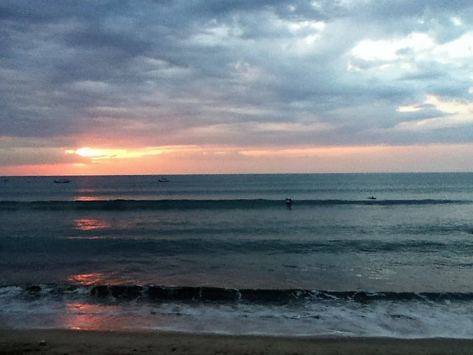 just before the release