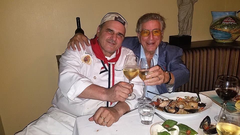 Tony Bennett and Salvatore Di Scala ..her's to you Tony cheers!