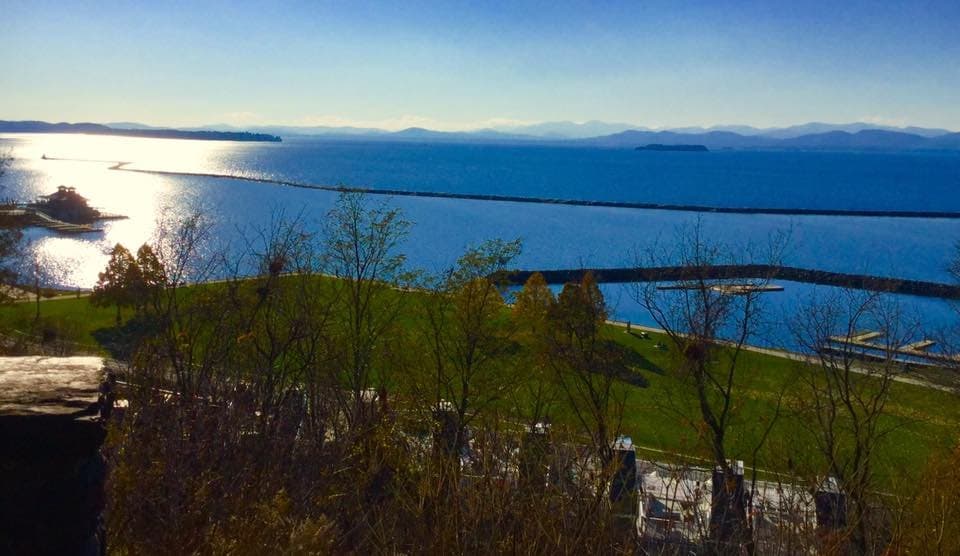 battery park view lake champlain
