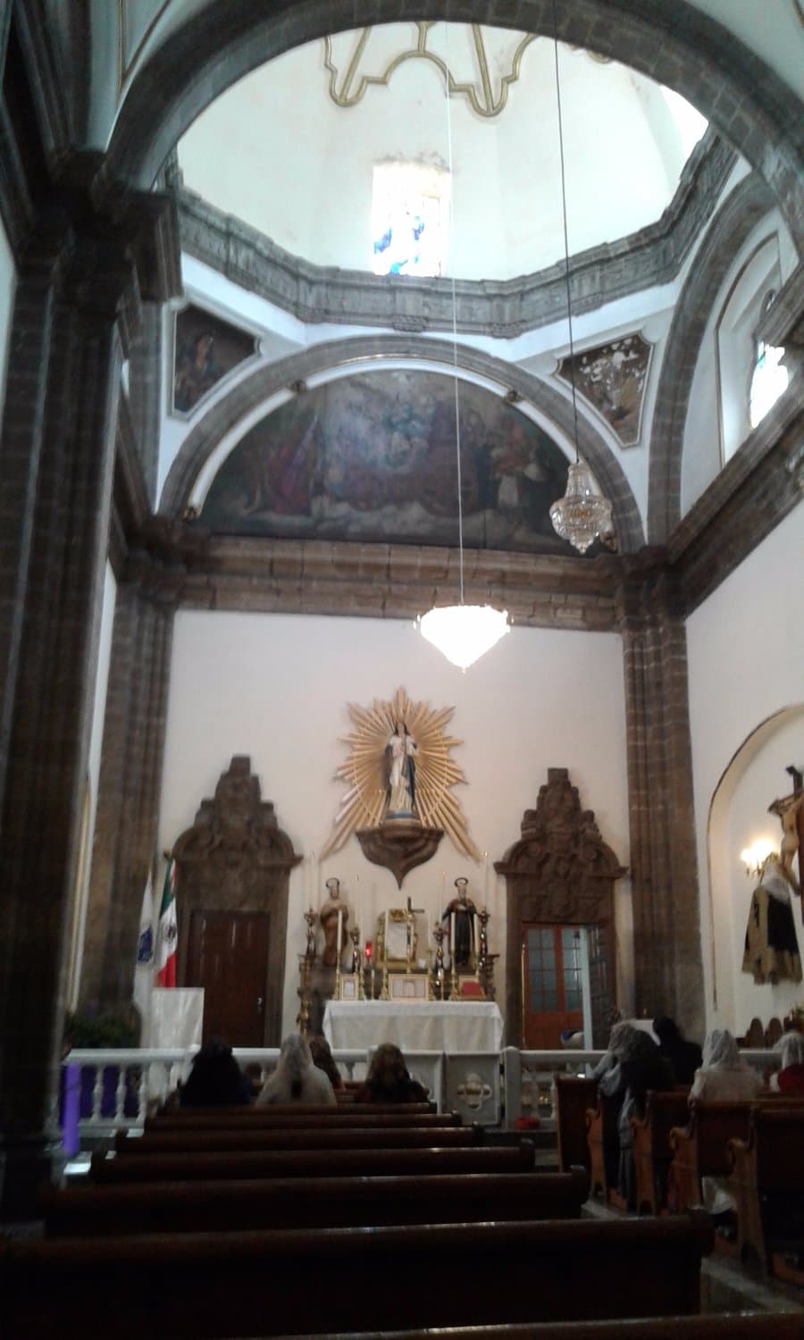 Vista del Altar de Capilla de la Inmaculada Concepción del Salto del Agua.