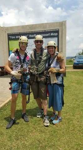 Kitted out with safety gear