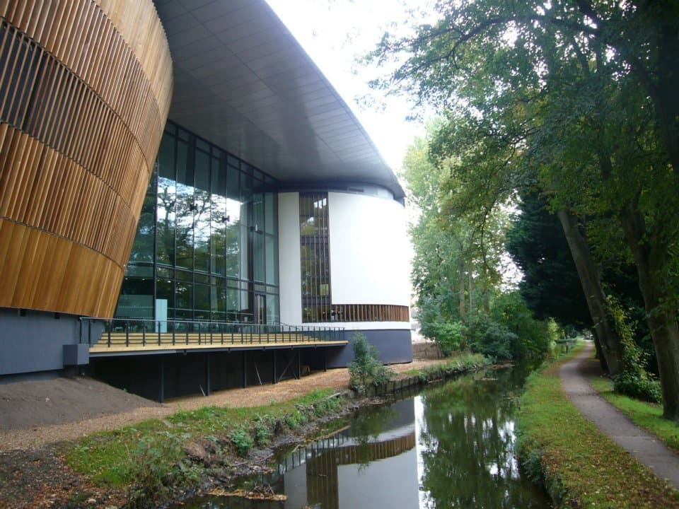 Back of the Royal Welsh College of Music & Drama, Cardiff