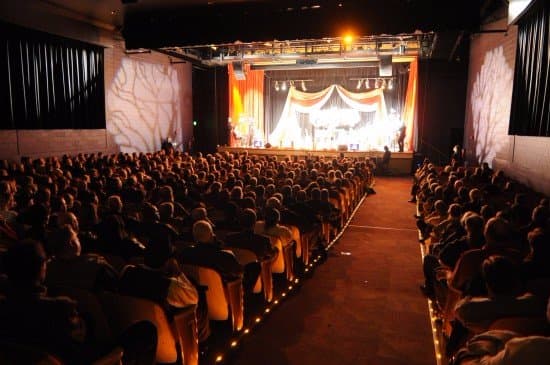 Woodsongs Old-Time Radio Hour takes place on The Lyric's historic stage every Monday.