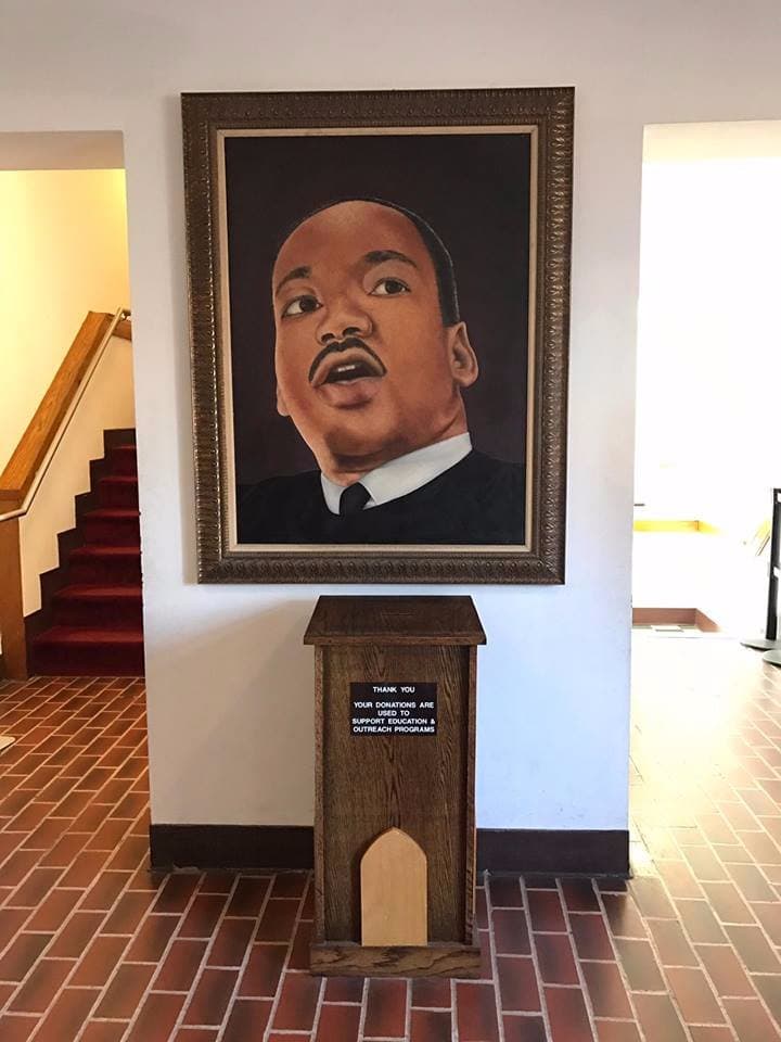 Painting of MLK at the King Center in Atlanta