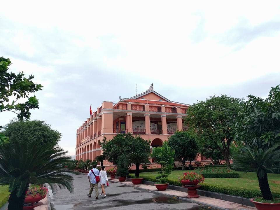 from the front
