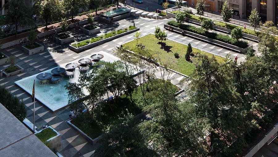 Opened in 1955, Mellon Square is Downtown Pittsburgh’s emerald oasis.