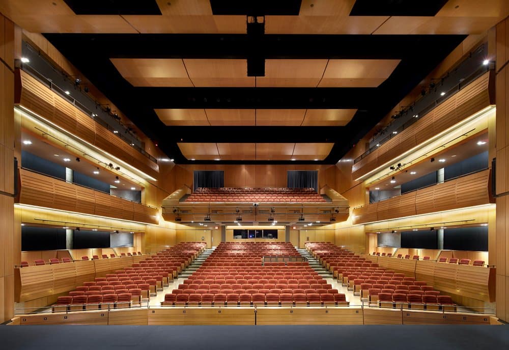 The view from centre stage.