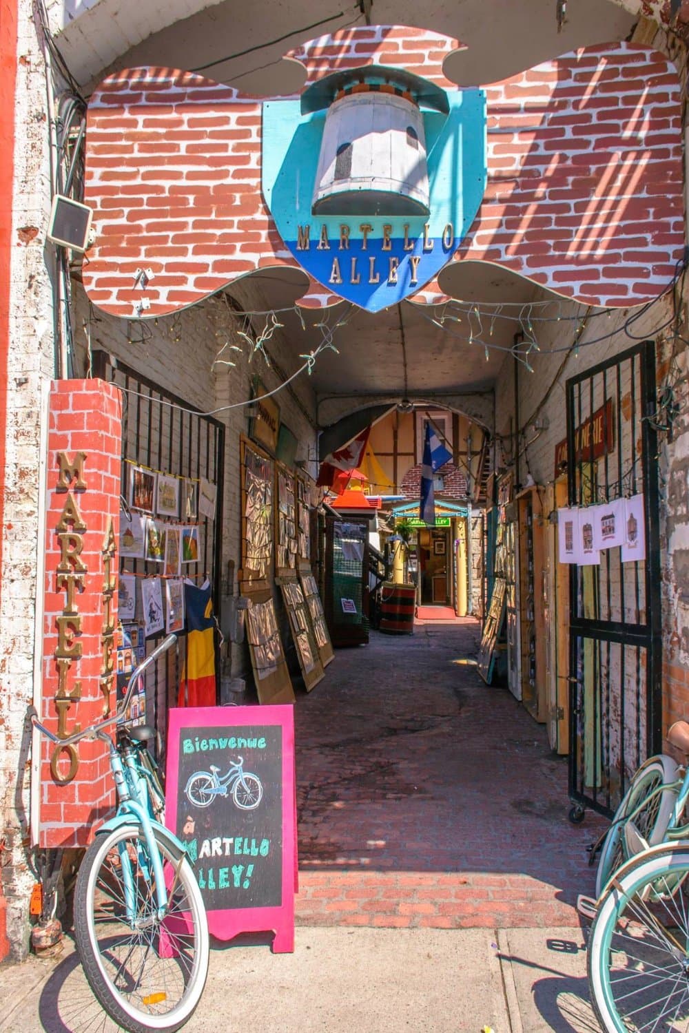 Our most intriguing entrance to the only art gallery in an alley in Ontario!