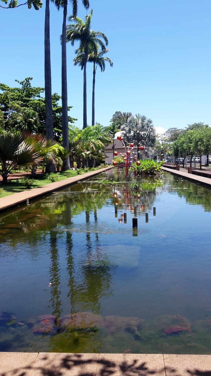bassin en face du musée