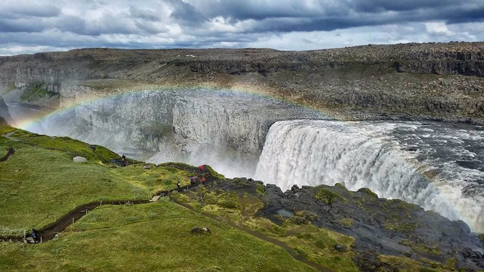 Rainbow and Dettifoss