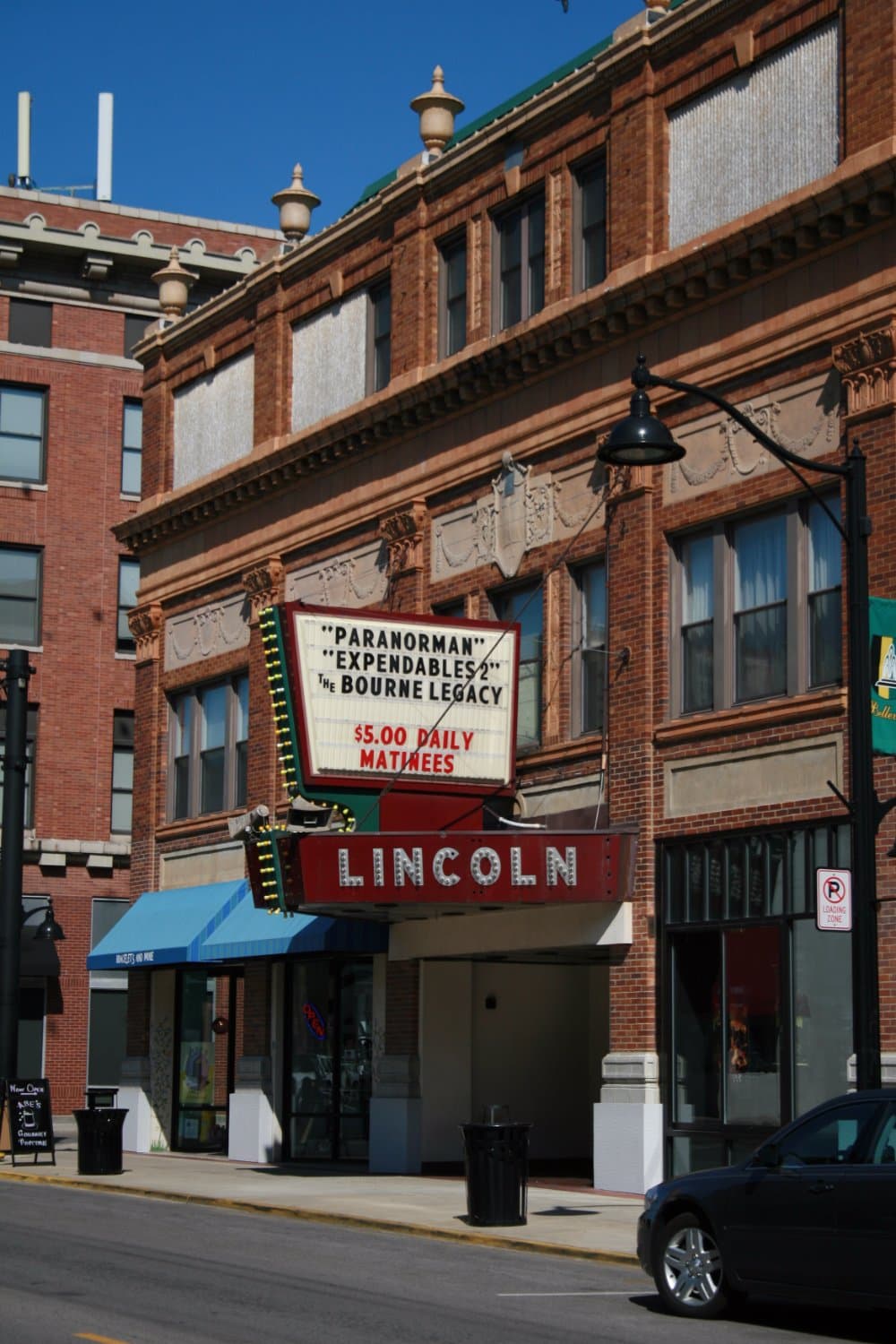 The historic Lincoln Theater on Main Street in Belleville.