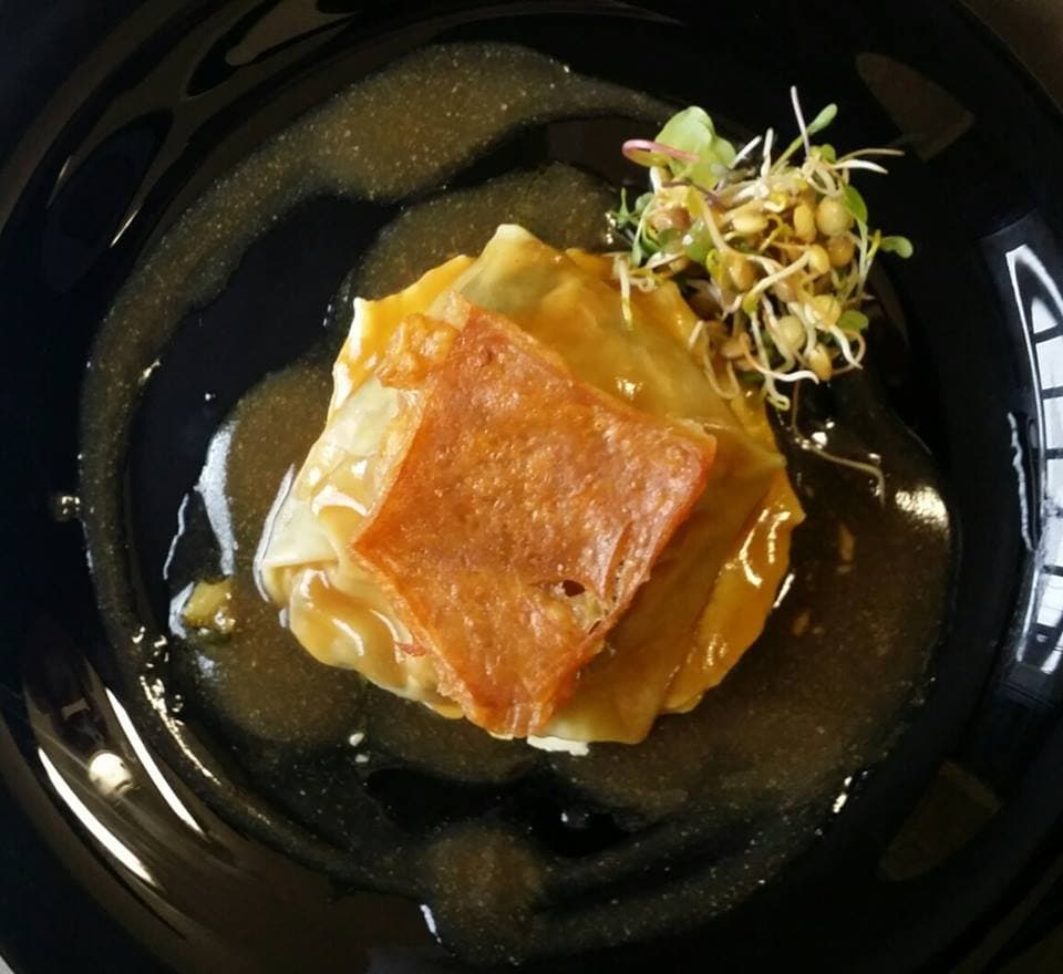 Ravioli de cochinillo
