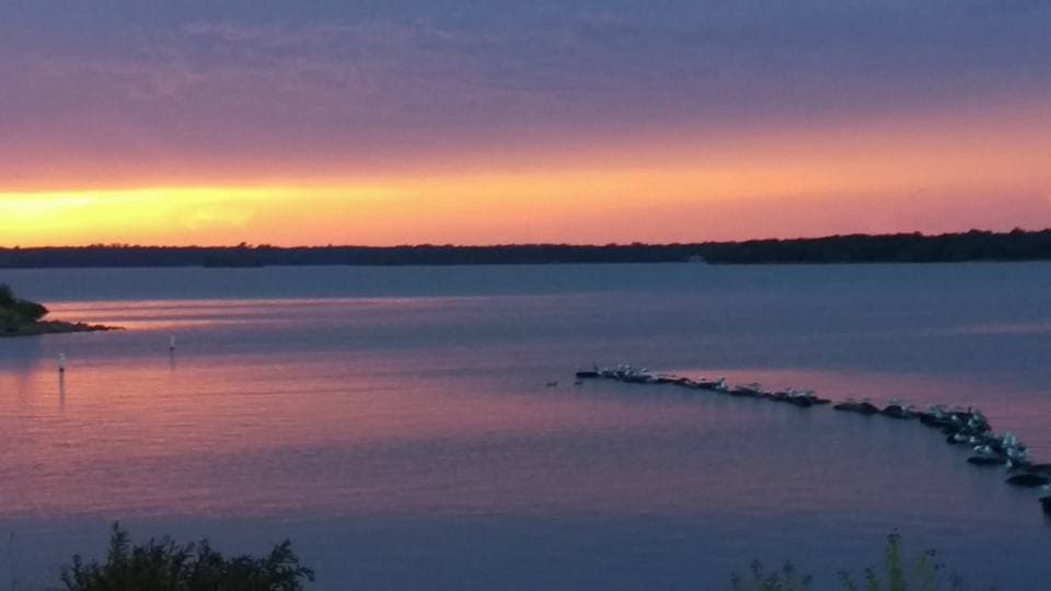 Sunset from Calypso Cove Marina