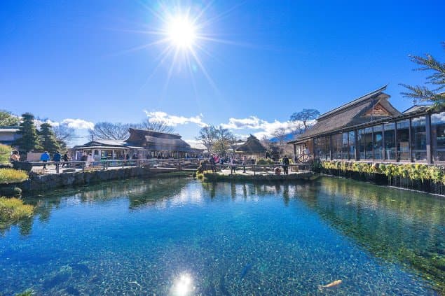 忍野八海的照片