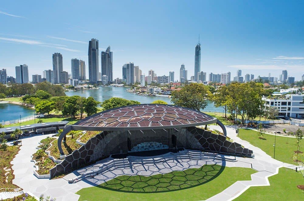 Outdoor Stage Aerial View