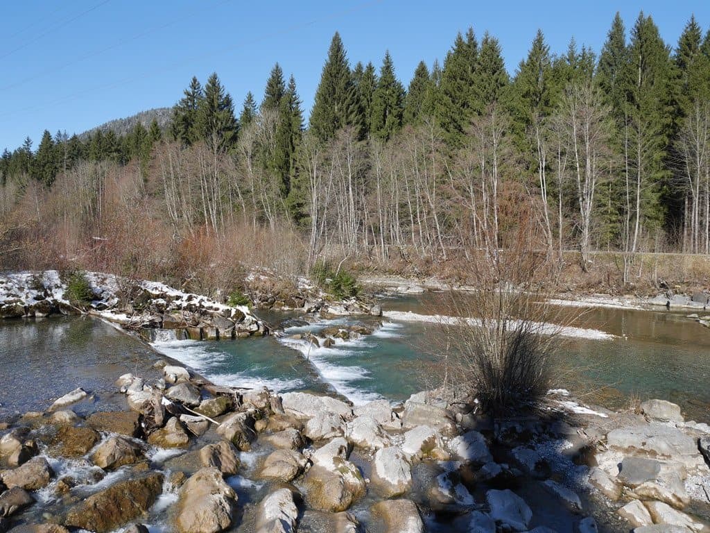 Geological rarity: The confluence of three rivers in one sight.