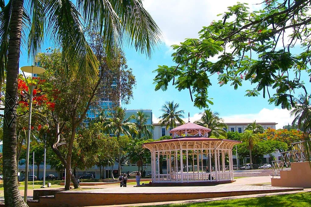 Coconut Square with the Local Bandstand.