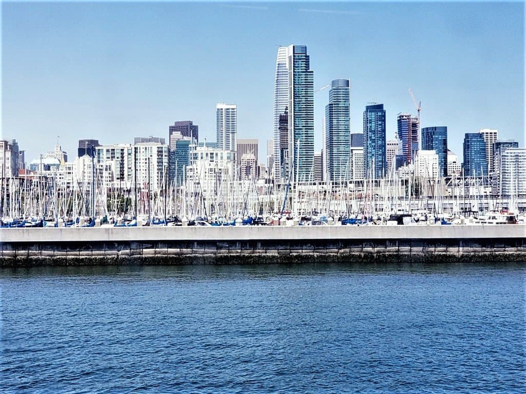 VIEW OF SAN FRANCISCO FROM FERRY