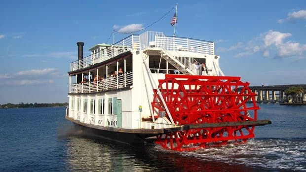 The Indian River Queen Paddle Wheel Riverboat. Available for private charter & public cruises